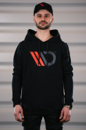 Mens Black hoodie Maxton Design