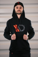 Mens Black hoodie Maxton Design