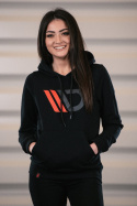 Womens Black Hoodie Maxton Design