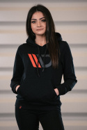 Womens Black Hoodie Maxton Design
