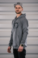 Mens Gray hoodie Maxton Design