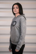 Womens Gray Hoodie Maxton Design