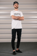 Mens White T-shirt Maxton Design