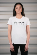 Womens White T-shirt Maxton Design