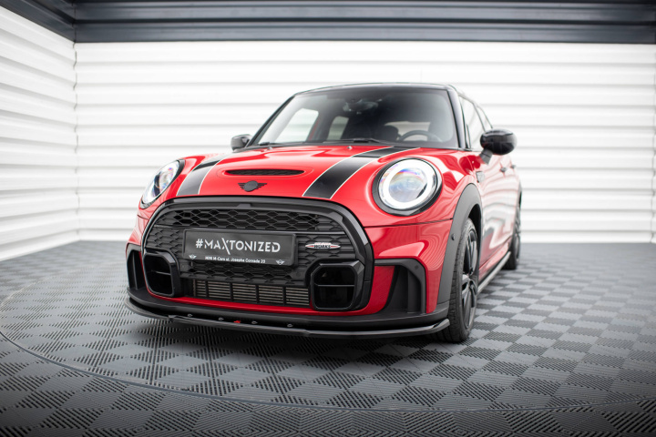 Mini Cooper S John Cooper Works F56 Facelift 2022+ Front Splitter V.1 Maxton Design in the group Select car model / Mini / Cooper (F55/56/57) 2014+ / Styling at DDESIGN Scandinavia AB (MC-3F-56-JCW-5D-FD1G)