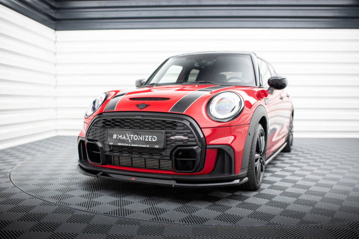 Mini Cooper S John Cooper Works F56 Facelift 2022+ Front Splitter V.2 Maxton Design in the group Select car model / Mini / Cooper (F55/56/57) 2014+ / Styling at DDESIGN Scandinavia AB (MC-3F-56-JCW-5D-FD2G)