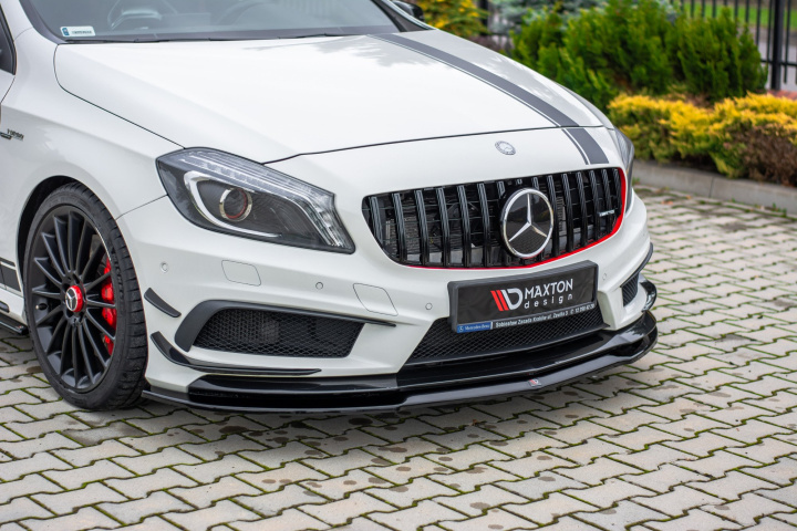 Front Splitter Mercedes A45 Amg W176 Maxton Design in the group Select car model / Mercedes Benz / A-Class 12-18 (W176) / Styling at DDESIGN Scandinavia AB (ME-A-176-AMG-FD1G)