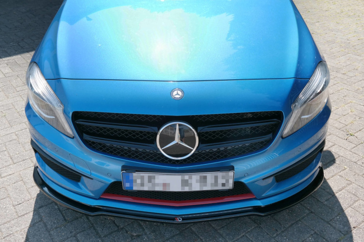 Front Splitter Mercedes-Benz W176 Amg-Line Preface Maxton Design in the group Select car model / Mercedes Benz / A-Class 12-18 (W176) / Styling at DDESIGN Scandinavia AB (ME-A-176-AMGLINE-FD1G)