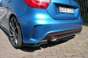 Central Rear Splitter (WITH Vertical Bars) Mercedes-Benz W176 Amg-Line Preface Maxton Design