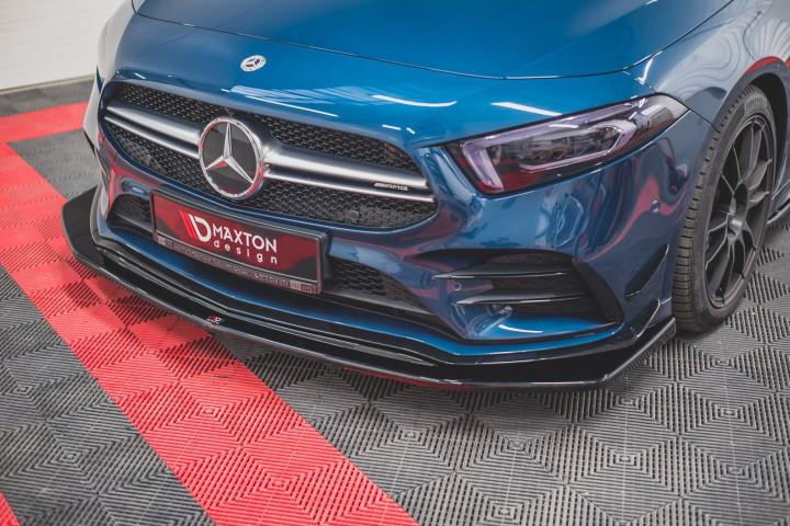 Front Splitter V.3 Mercedes A35 Amg Aero W177 Maxton Design in the group Select car model / Mercedes Benz / A-Class 18+ (W177) at DDESIGN Scandinavia AB (ME-A-177-35-FD3G)