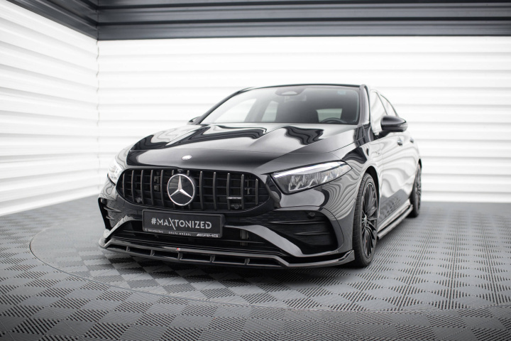 Mercedes-AMG A35 Facelift W177 2023+ Front Splitter V.1 Maxton Design in the group Select car model / Mercedes Benz / A-Class 18+ (W177) at DDESIGN Scandinavia AB (ME-A-177F-35-FD1G-FD1RG)