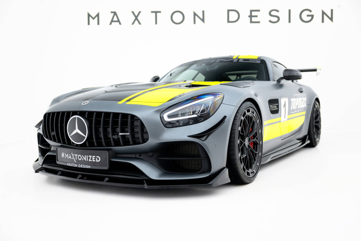 Mercedes-AMG GT C C190 Facelift 2017-2023 Front Splitter Maxton Design in the group Select car model / Mercedes Benz / AMG GT / GT S (C190) 2014-2023 at DDESIGN Scandinavia AB (ME-AMG-GTC-1F-FD1G)