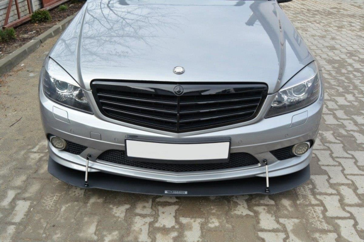 Mercedes C-Class W204 AMG-Line 2007-2010 Front Splitter Racing Maxton Design in the group Select car model / Mercedes Benz / C-Class 07-15 (W204) / Styling at DDESIGN Scandinavia AB (ME-C-204-AMGLINE-CNC-FD1A)