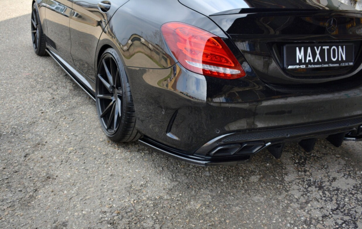 Rear Side Splitters Mercedes- Benz C43 Amg W205 Maxton Design in the group Select car model / Mercedes Benz / C-Class 15-21 (W205) / Styling at DDESIGN Scandinavia AB (ME-C-205-AMG-RSD1G)