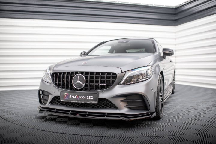 Front Splitter V.2 Mercedes-Amg C43 Coupe / Sedan C205 / W205 Facelift Maxton Design in the group Select car model / Mercedes Benz / C-Class 15-21 (W205) / Styling at DDESIGN Scandinavia AB (ME-C-205F-43-C-FD2G)