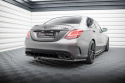 Central Rear Splitter (with Vertical Bars) Mercedes-Amg C63 Sedan / Estate W205 Facelift Maxton Design