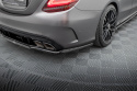 Central Rear Splitter (with Vertical Bars) Mercedes-Amg C63 Sedan / Estate W205 Facelift Maxton Design