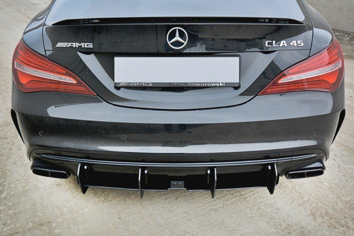 Mercedes CLA A45 Facelift AMG 2017-2019 Racing Diffuser V.2 Maxton Design in the group Select car model / Mercedes Benz / CLA-Class 13-19 (C117) / Styling at DDESIGN Scandinavia AB (ME-CLA-117F-AMG-CNC-RS2A)