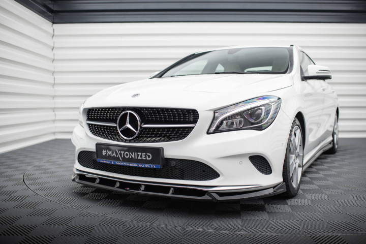 Mercedes-Benz CLA-Klass C117 Facelift 2017-2019 Front Splitter V.1 Maxton Design in the group Select car model / Mercedes Benz / CLA-Class 13-19 (C117) / Styling at DDESIGN Scandinavia AB (ME-CLA-117F-FD1G)