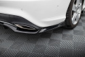 Central Rear Splitter (With Vertical Bars) Mercedes-Benz CLA-Klass C117 Facelift 2017-2019 Maxton Design