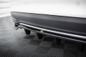 Central Rear Splitter (With Vertical Bars) Mercedes-Benz CLA-Klass C117 Facelift 2017-2019 Maxton Design