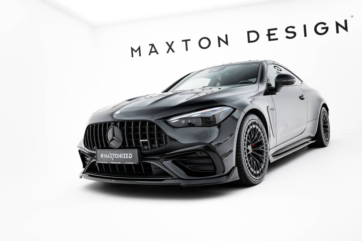 Mercedes-AMG CLE 53 C236 2023+ Front Splitter V.1 Maxton Design in the group Select car model / Mercedes Benz / CLE C236 2023+ at DDESIGN Scandinavia AB (ME-CLE-236-53-AMG-FD1G)