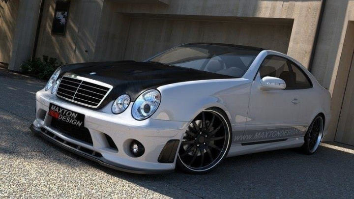 Front Splitter Mercedes Clk W208 (FOR Me-Clk-208-Amg204-F1 Bumper) Maxton Design in the group Select car model / Mercedes Benz / CLK-Class 97-03 (W208) / Styling at DDESIGN Scandinavia AB (ME-CLK-208-AMG204-FD1G)