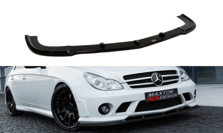 Front Splitter Mercedes C-Class C219 - W204 Amg Look Maxton Design in the group Select car model / Mercedes Benz / CLS-Class 04-10 (C219) / Styling at DDESIGN Scandinavia AB (ME-CLS-219-AMG204-FD1G)