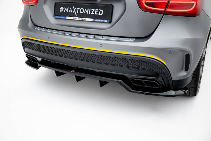 Mercedes-Benz GLA 45 AMG X156 2014-2017 Rear Splitter (with vertical bars) V.2 Maxton Design in the group Select car model / Mercedes Benz / GLA-Class 14-20 (X156) / Styling at DDESIGN Scandinavia AB (ME-GLA-156-AMG-RD3GRD4G)