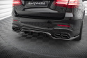 Central Rear Splitter (with Vertical Bars) Mercedes-AMG GLC 63 SUV X253 2015-2019 Maxton Design