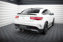 Central Rear Splitter (with vertical bars) Mercedes-AMG GLE 43 Coupe C292 2015-2019 Maxton Design