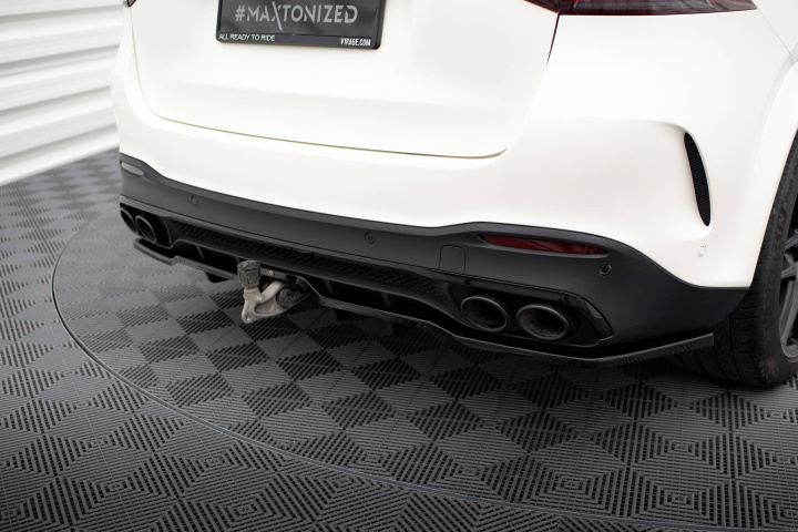 Central Rear Splitter (with vertical bars) Mercedes-AMG GLE 53 W167 2019-2023 Maxton Design in the group Select car model / Mercedes Benz / GLE-Class 19+ (W167) at DDESIGN Scandinavia AB (ME-GLE-X167-53-RD1G-RD2G)