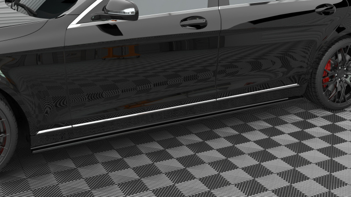 Mercedes-Benz S-Klass W222 2013-2017 Side Skirts Diffusers V.1 Maxton Design in the group Select car model / Mercedes Benz / S-Class 13-20 (W222) at DDESIGN Scandinavia AB (ME-S-222-SD1G)