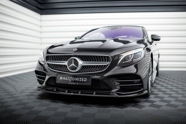 Front Splitter V.2 Mercedes-Benz S-Klass Coupe AMG-Line C217 Facelift 2017-2020 Maxton Design in the group Select car model / Mercedes Benz / S-Class 13-20 (W222) at DDESIGN Scandinavia AB (ME-S-C217-AMGLINE-C-FD2G)