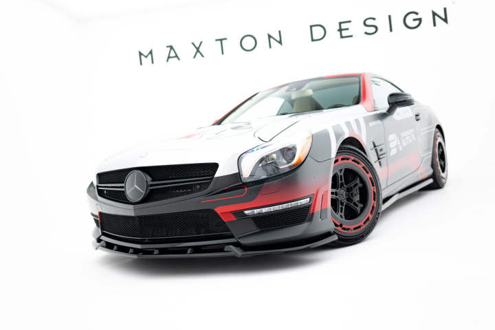 Mercedes-Benz SL 63 AMG R231 2012-2016 Front Splitter V.1 Maxton Design in the group Select car model / Mercedes Benz / SL-Class 12-20 (R231) at DDESIGN Scandinavia AB (ME-SL-R231-63-FD1G)