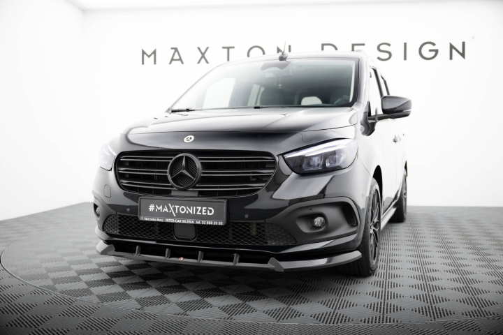 Front Splitter Mercedes-Benz T-Class W420 2021+ Maxton Design in the group Select car model / Mercedes Benz / T-Class 2021+ at DDESIGN Scandinavia AB (ME-T-1-FD1G)