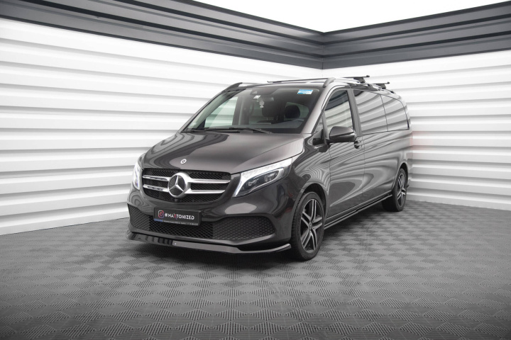 Mercedes-Benz V-Class W447 Facelift 2019+ Front Splitter V.1 Maxton Design in the group Select car model / Mercedes Benz / Vito-Viano 14+ (W447) / Styling at DDESIGN Scandinavia AB (ME-V-447F-FD1G)