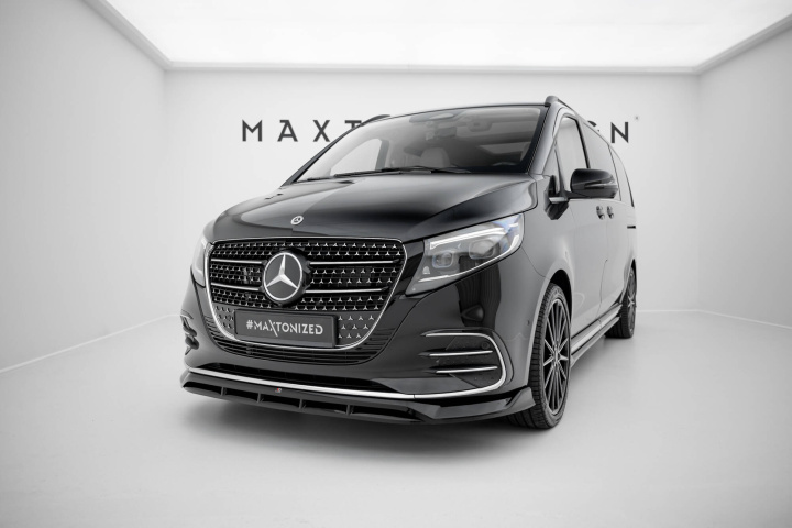 Mercedes-Benz V AMG-Line W447 Facelift 2 2024+ Front Splitter Maxton Design in the group Select car model / Mercedes Benz / Vito-Viano 14+ (W447) / Styling at DDESIGN Scandinavia AB (ME-V447F2AMGLINEFD1GFD1RG)