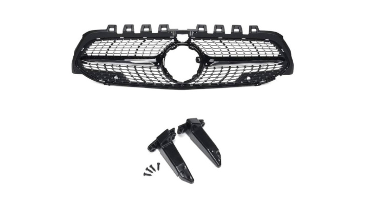 Mercedes A-Class W177 2019-2023 Diamond Black/Chrome Grille in the group Select car model / Mercedes Benz / A-Class 18+ (W177) at DDESIGN Scandinavia AB (ME189001)