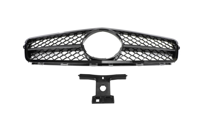 MERCEDES C-Class W204 2008-2014 Matte Black Sports Grill in the group Select car model / Mercedes Benz / C-Class 07-15 (W204) / Styling at DDESIGN Scandinavia AB (ME357002)
