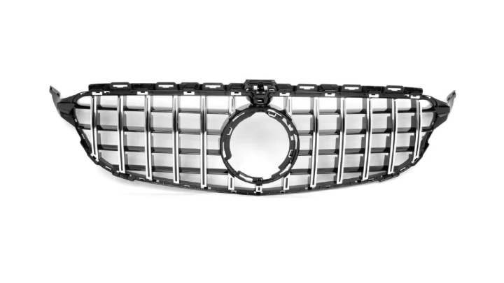 MERCEDES C-Class W205 2014-2021 Black/Chrome Panamericana Sports Grill AMG/GT-Look in the group Select car model / Mercedes Benz / C-Class 15-21 (W205) / Styling at DDESIGN Scandinavia AB (ME358002)