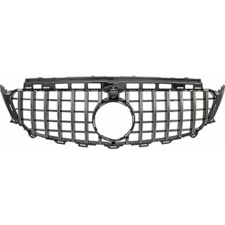 MERCEDES E-Class W213/C238 16-20 Black/Chrome Panamericana Sportgrill AMG/GT-Look (with/without ACC) (not facelift) in the group Select car model / Mercedes Benz / E-Class 17+ (W213 - C238) / Styling at DDESIGN Scandinavia AB (ME461001)