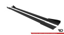 Mercedes-Benz A AMG-Line W176 Facelift 2015-2018 Street Pro Side Skirts Diffusers + Flaps Black-Red + Gloss Flaps Maxton Design