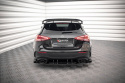 Mercedes A35 AMG Hatchback Aero Pack W177 2018-2023 Street Pro Rear Valance + Flaps Black-Red + Gloss Flaps Maxton Design