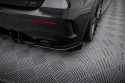 Mercedes-AMG A35 Hatchback W177 2018-2023 Street Pro Rear Side Splitters + Flaps Black-Red + Gloss Flaps Maxton Design