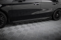 Mercedes-AMG A35 W177 Facelift 2023- Street Pro Side Skirts Diffusers + Flaps Black-Red + Gloss Flaps Maxton Design