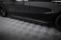 Mercedes-AMG A35 W177 Facelift 2023- Street Pro Side Skirts Diffusers + Flaps Black-Red + Gloss Flaps Maxton Design