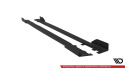 Mercedes-AMG A35 W177 Facelift 2023- Street Pro Side Skirts Diffusers + Flaps Black-Red + Gloss Flaps Maxton Design