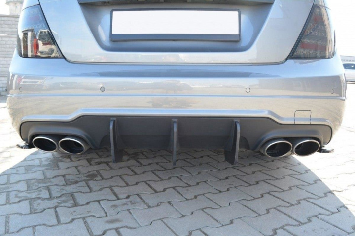 Mercedes C-Class W204 Facelift AMG-Line 2011-2014 Racing Diffuser V.2 Maxton Design in the group Select car model / Mercedes Benz / C-Class 07-15 (W204) / Styling at DDESIGN Scandinavia AB (MEC204AMGLINECNC-RS3B)