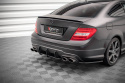 Mercedes-Benz C Coupe AMG-Line C204 2007-2014 Street Pro Rear Diffuser Black-Red Maxton Design